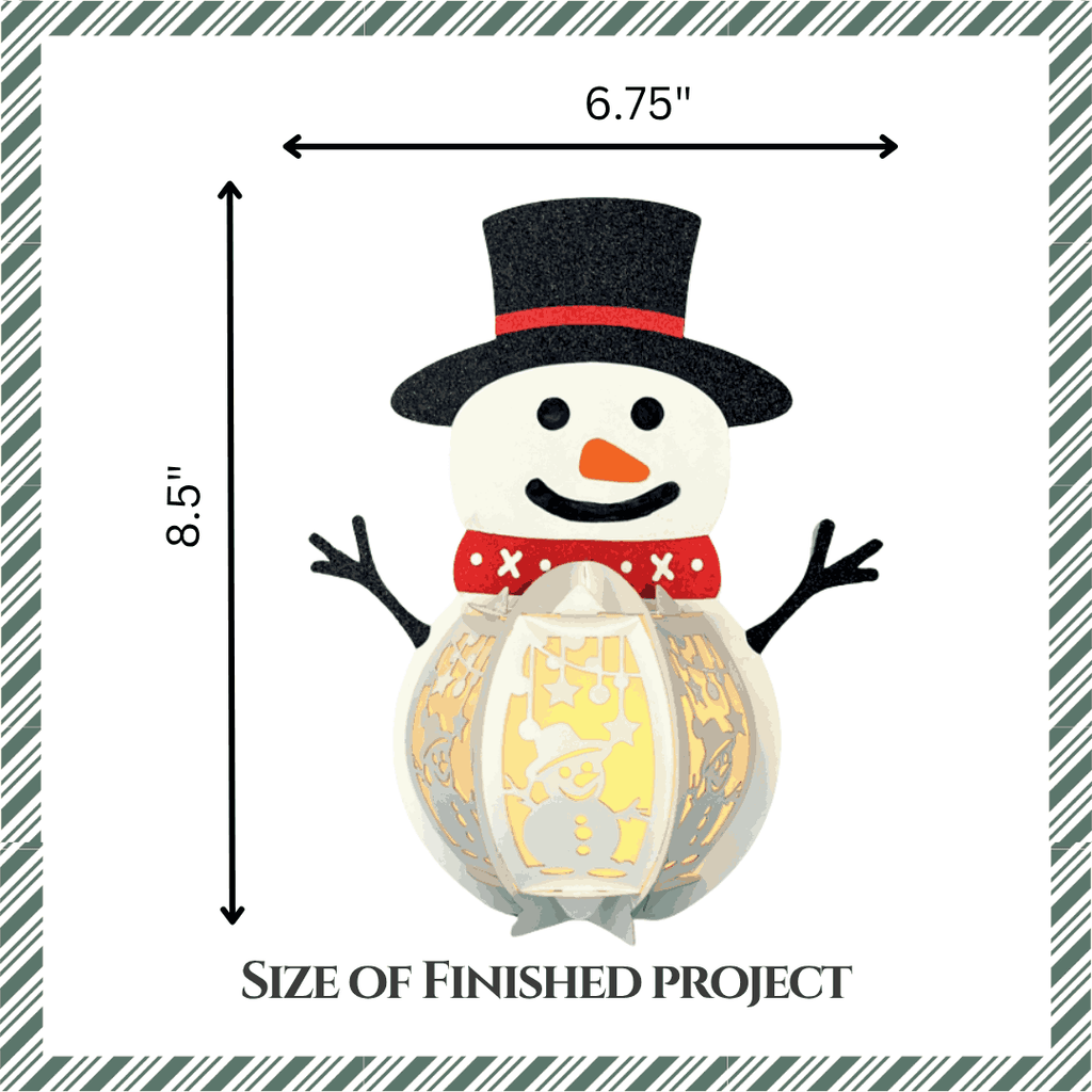 Craftreat DIY Paper Lanterns - Snowman