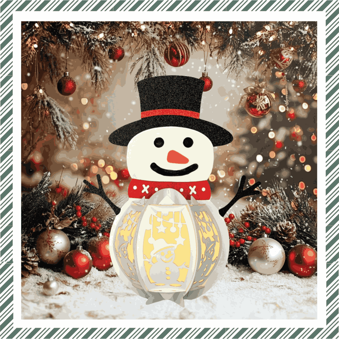 Craftreat DIY Paper Lanterns - Snowman