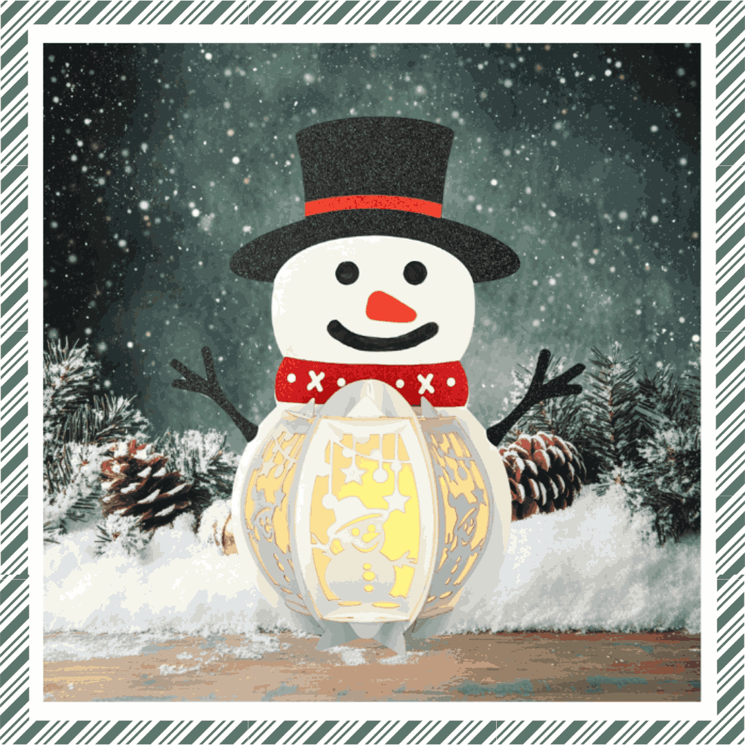 Craftreat DIY Paper Lanterns - Snowman