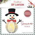 Craftreat DIY Paper Lanterns - Snowman
