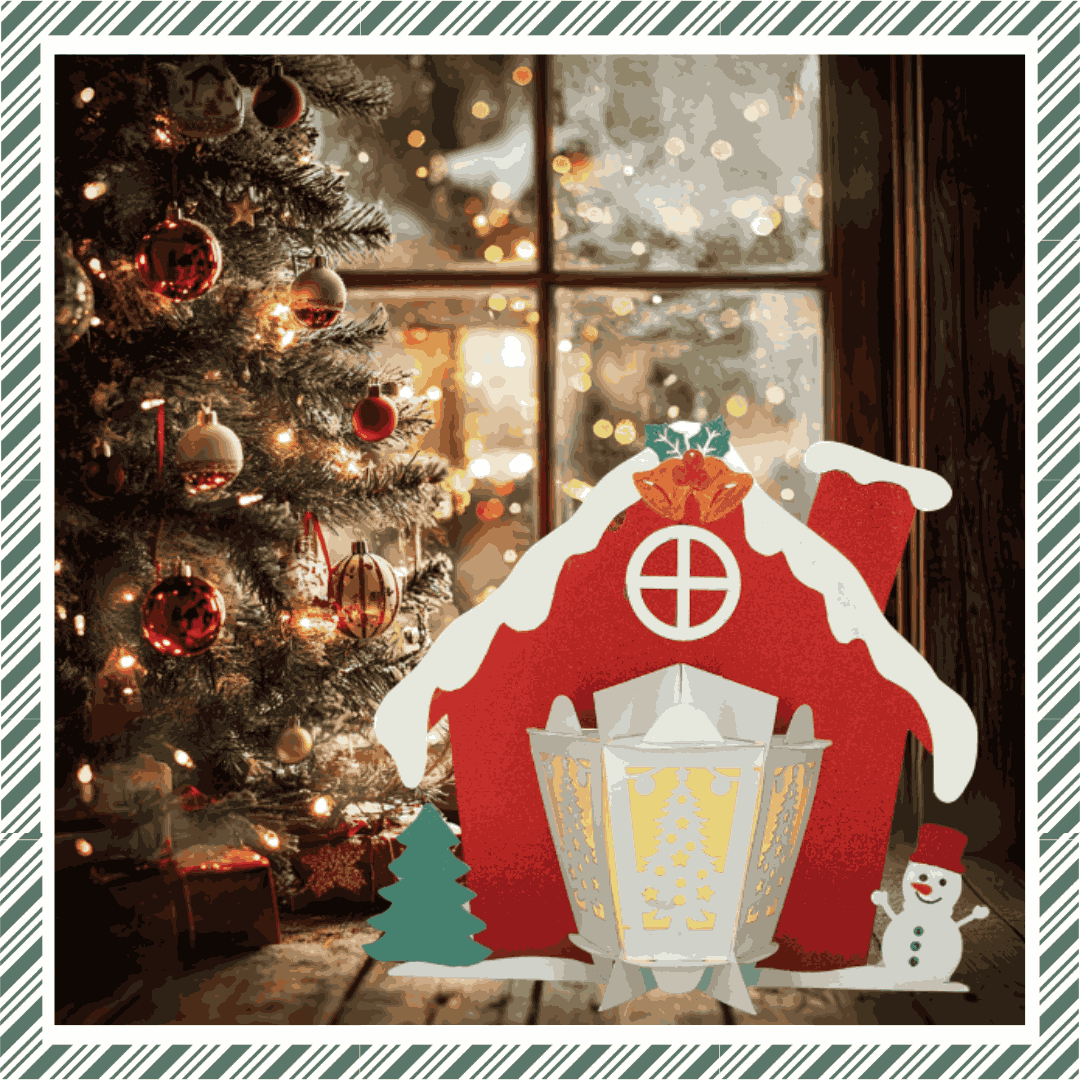 Craftreat DIY Paper Lanterns - Winter House