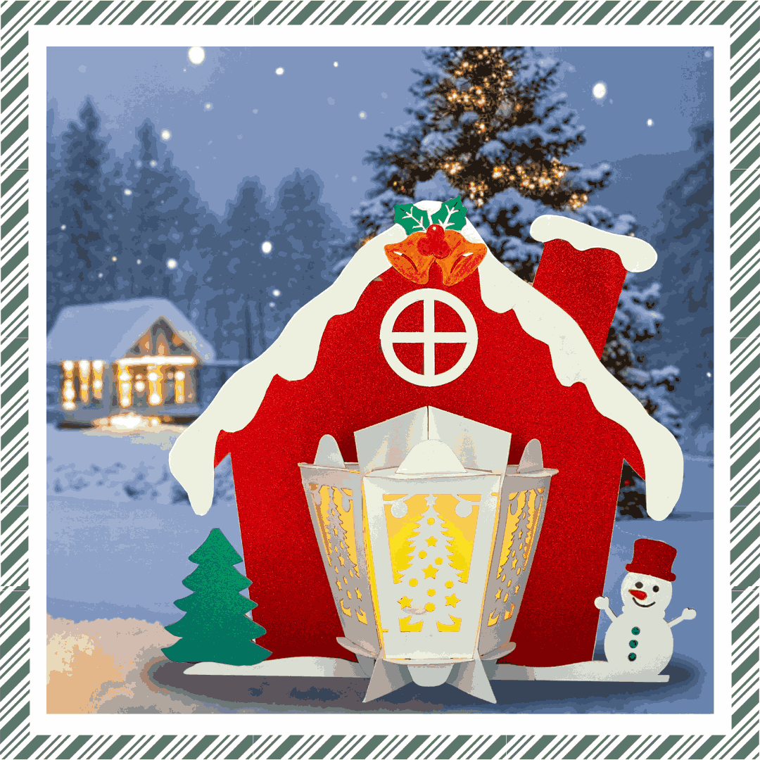 Craftreat DIY Paper Lanterns - Winter House