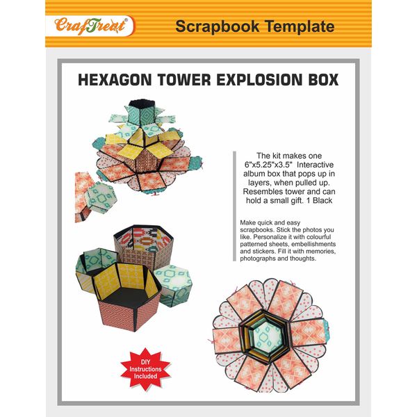 CrafTreat Hexagon Tower Explosion Box