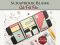 CrafTreat Scrapbook Blank Precut Album Base - GateFold Folio - White