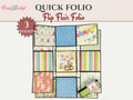 Craftreat Scrapbook Blank Quick Folio - Flip Flair Folio - Black, Kraft and White