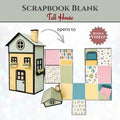 CrafTreat Scrapbook Blank - Tall House - Black