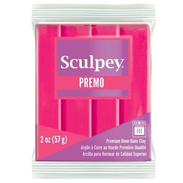 Premo Sculpey Accents Polymer Clay 2oz Fluourescent Pink