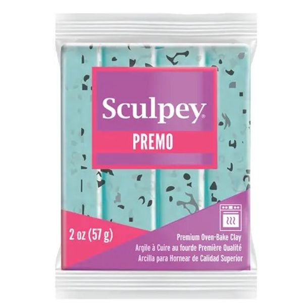 Premo Sculpey Accents Polymer Clay 2oz Turquiose Graniti